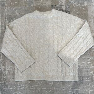 H&M Cream Cable Knit Sweater
